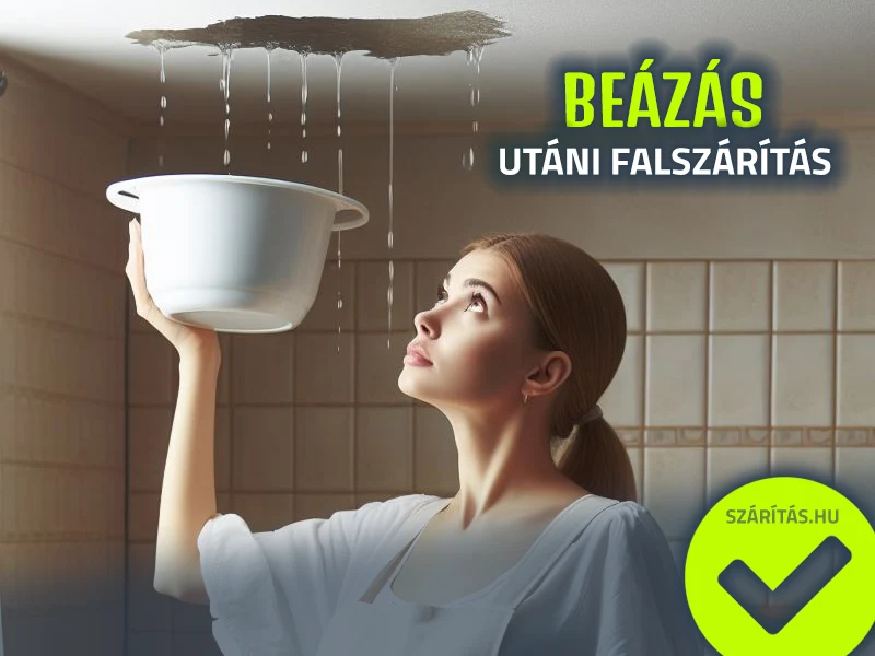 csőtörés bejelentés utáni falszárítás