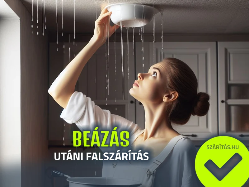 csőtörés bejelentés utáni falszárítás