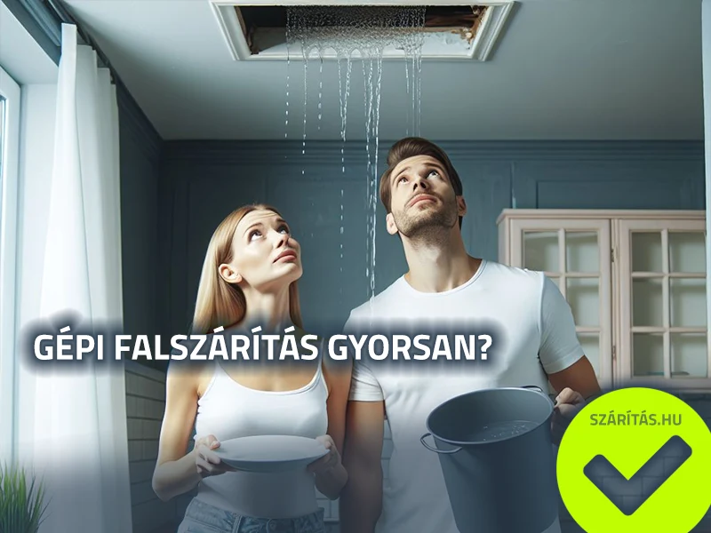 csőtörés bejelentés utáni falszárítás