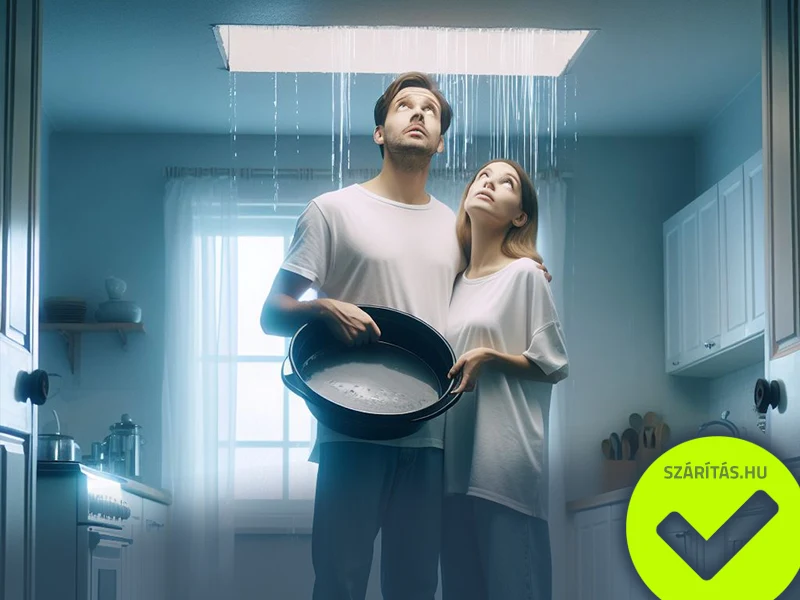 csőtörés bejelentés utáni falszárítás