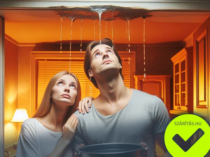 csőtörés bejelentés utáni falszárítás