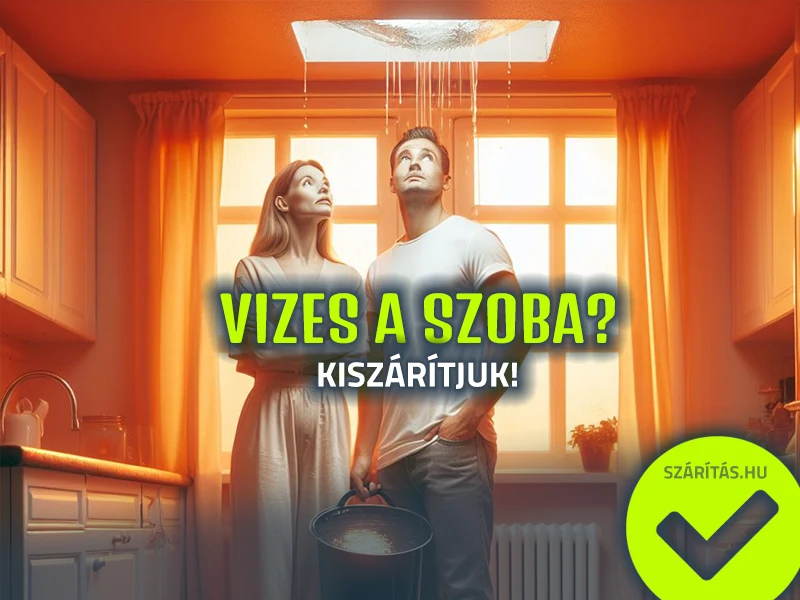 csőtörés bejelentés utáni falszárítás