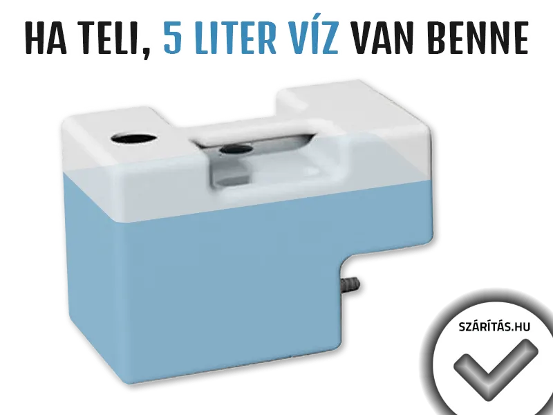 Falszárító gép tartály