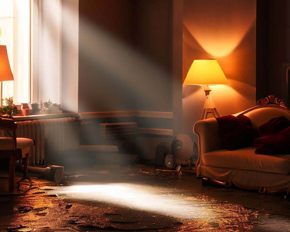 Elázott nappali csőtörés után