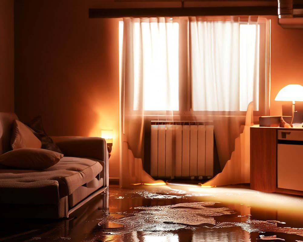 Elázott nappali csőtörés után